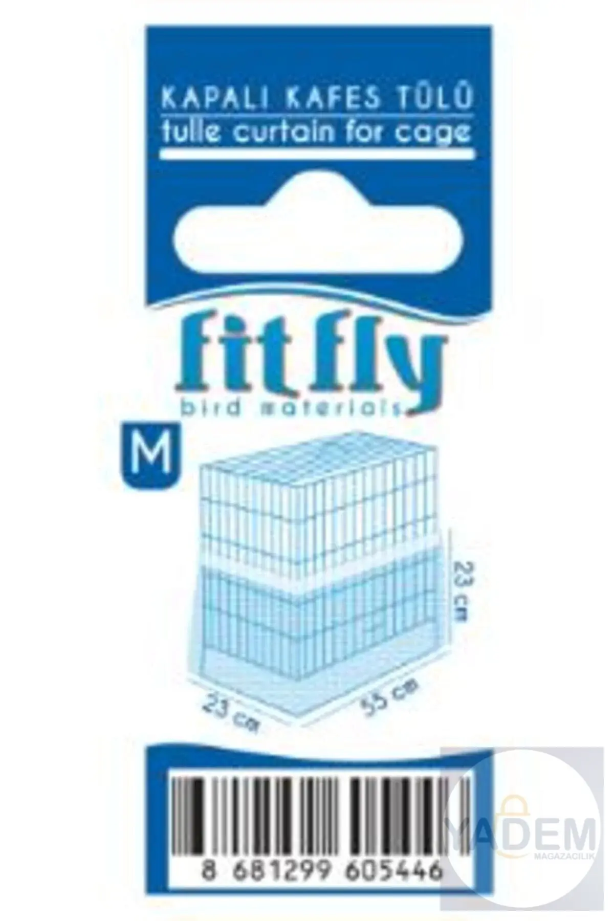 Kapalı Kafes Tülü Medium Boy 23x55x23h