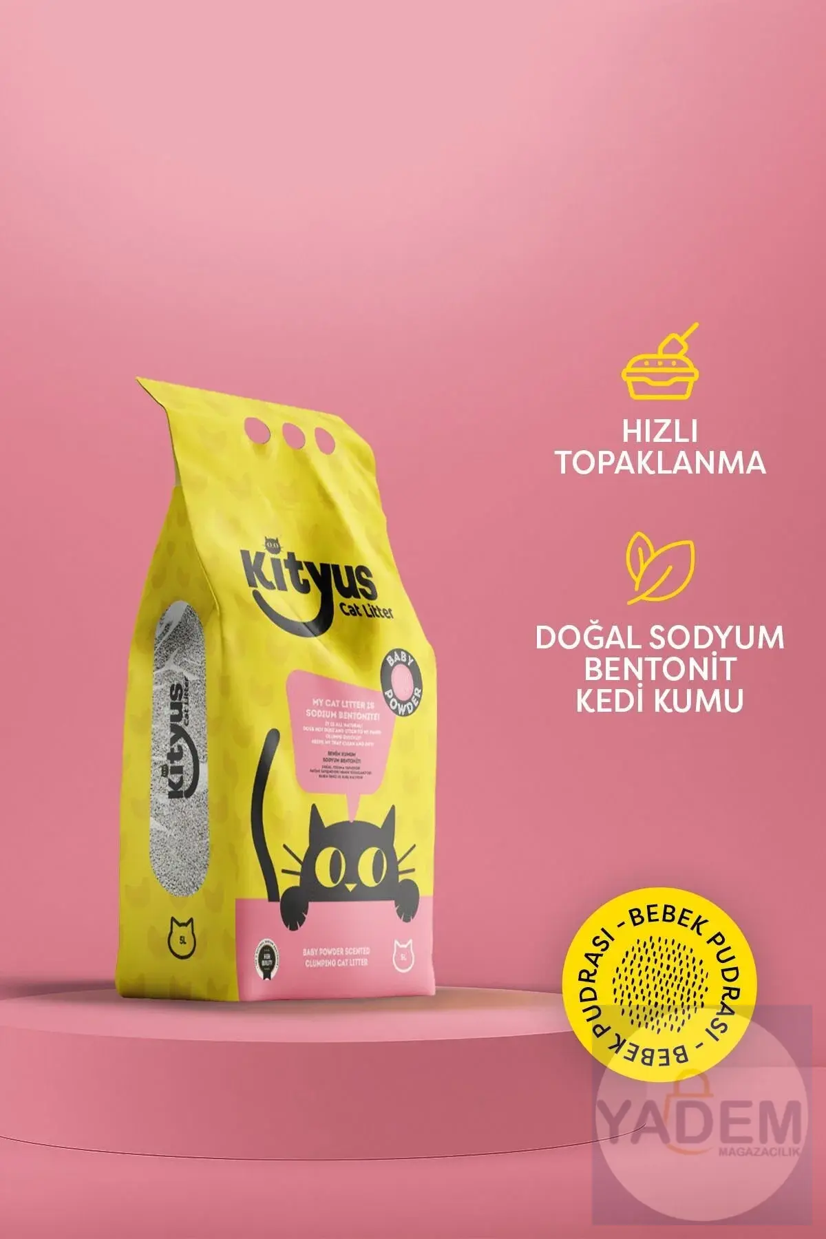 Bebek Pudrası Kokulu Kedi Kumu 10Litre (10kg)
