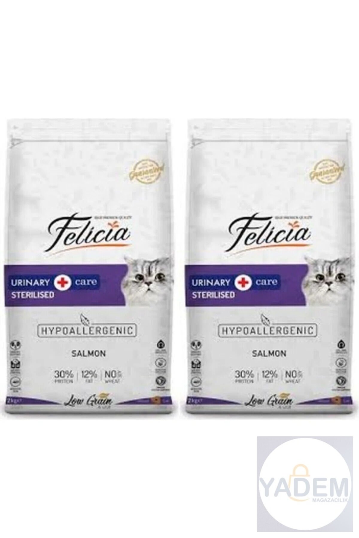 2 Adet Adult Cat Light & Sterilised Somonlu Kısır Yetişkin Kedi Maması 2 kg x 2 = 4 kg