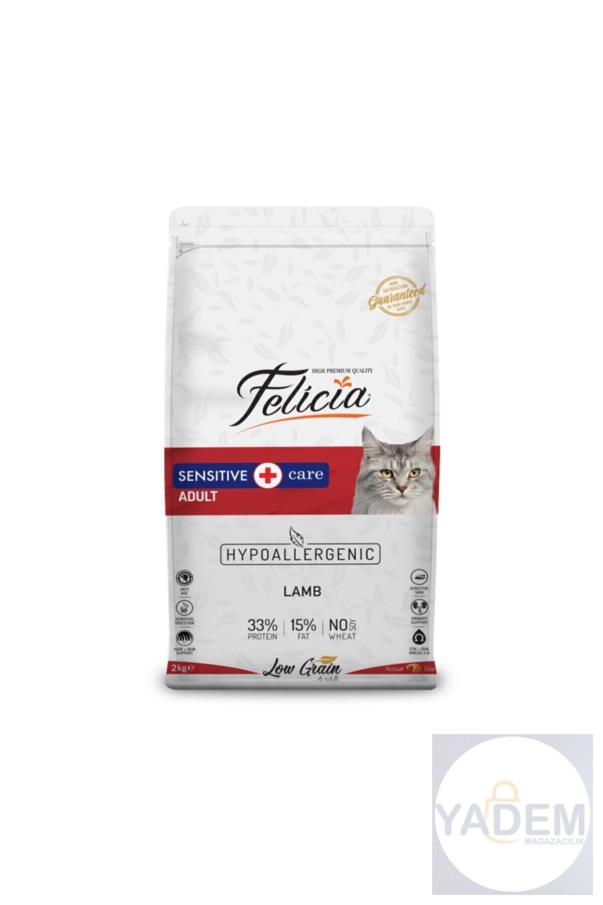 Az Tahıllı 12 Kg Yetişkin Kuzu Etli Hypoallergenic Kedi Maması