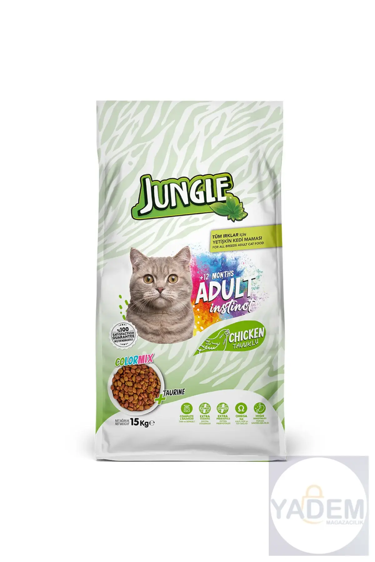 Color Mix Tavuklu Kedi Maması 15 Kg