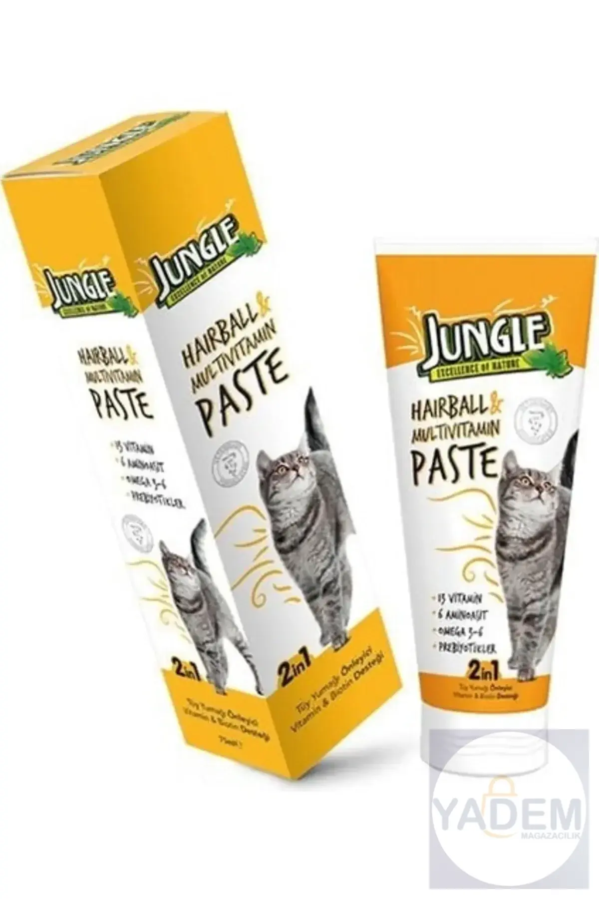 Anti Hairball ve Multivitamin Deri ve Tüy Sağlığı Destekleyici Kedi Malt Macunu 75 ml