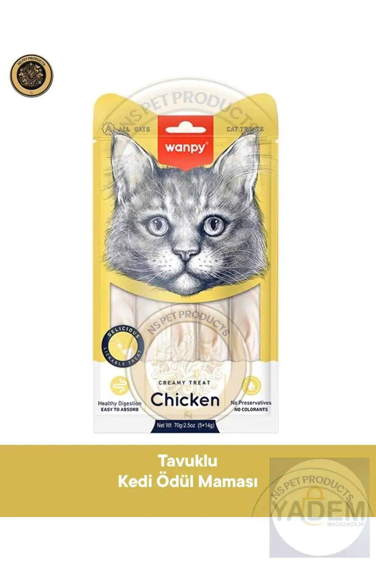 Tavuklu Kedi Krema Ödül Maması 5x14gr