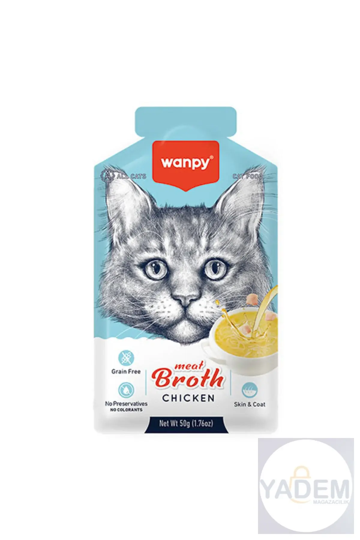 Tavuk Etli Tahılsız Kedi Çorbası 50 Gr