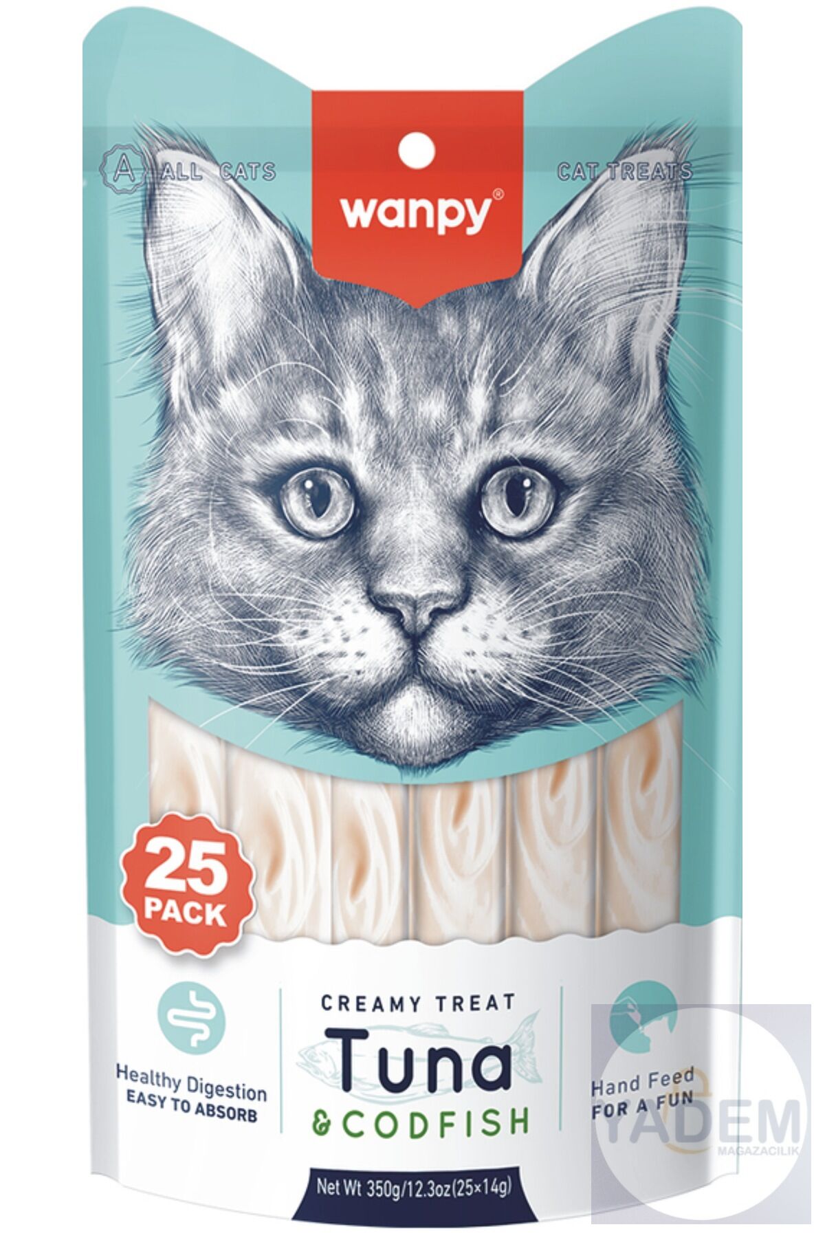 kedi ödül Ton & Morina Balıklı Sıvı Ödül Maması 25x14 gr.