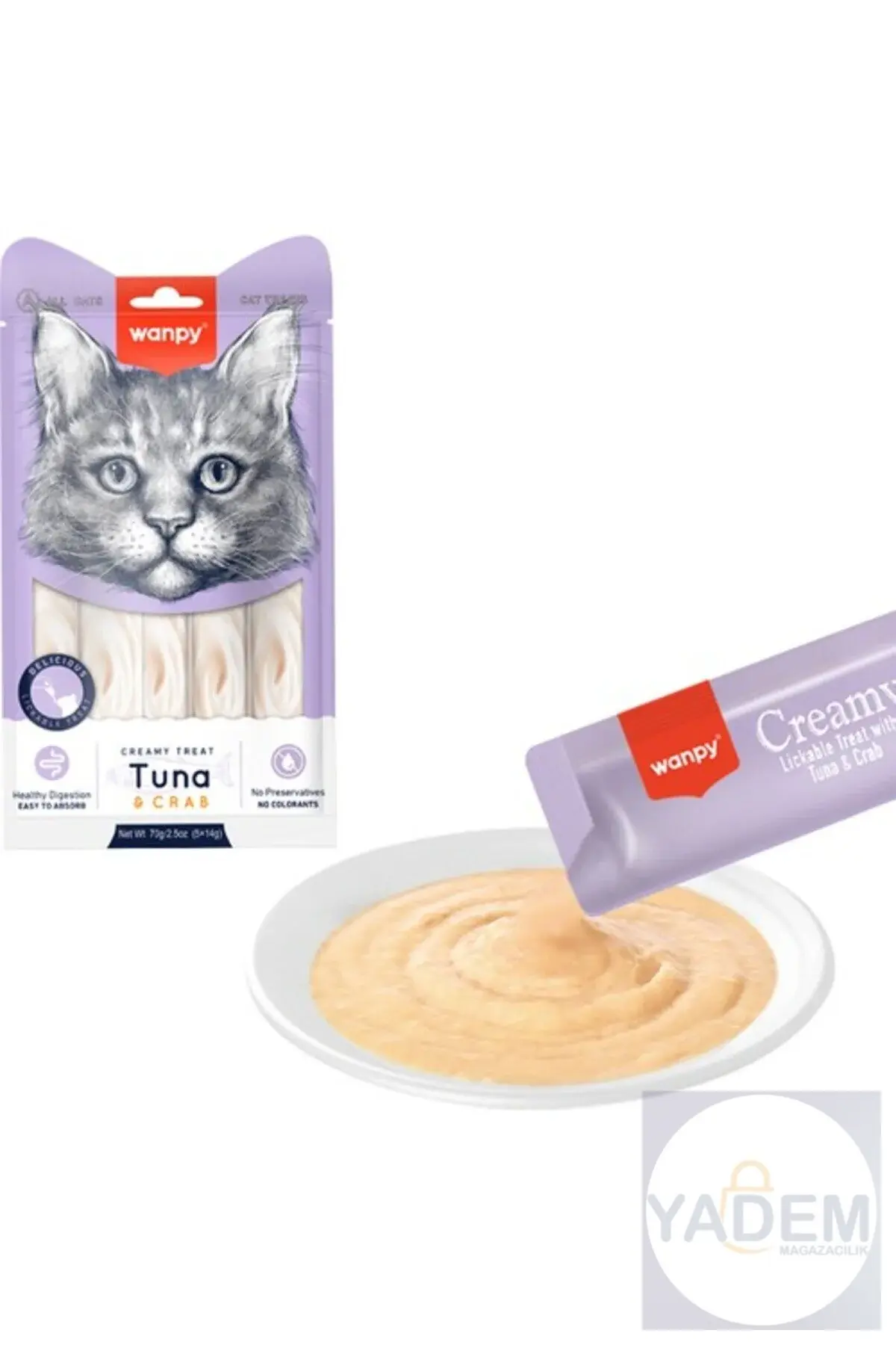 Ton-Yengeç Krema Ödül 5x14gr Likit Kedi Ödülü Skt:09/2026