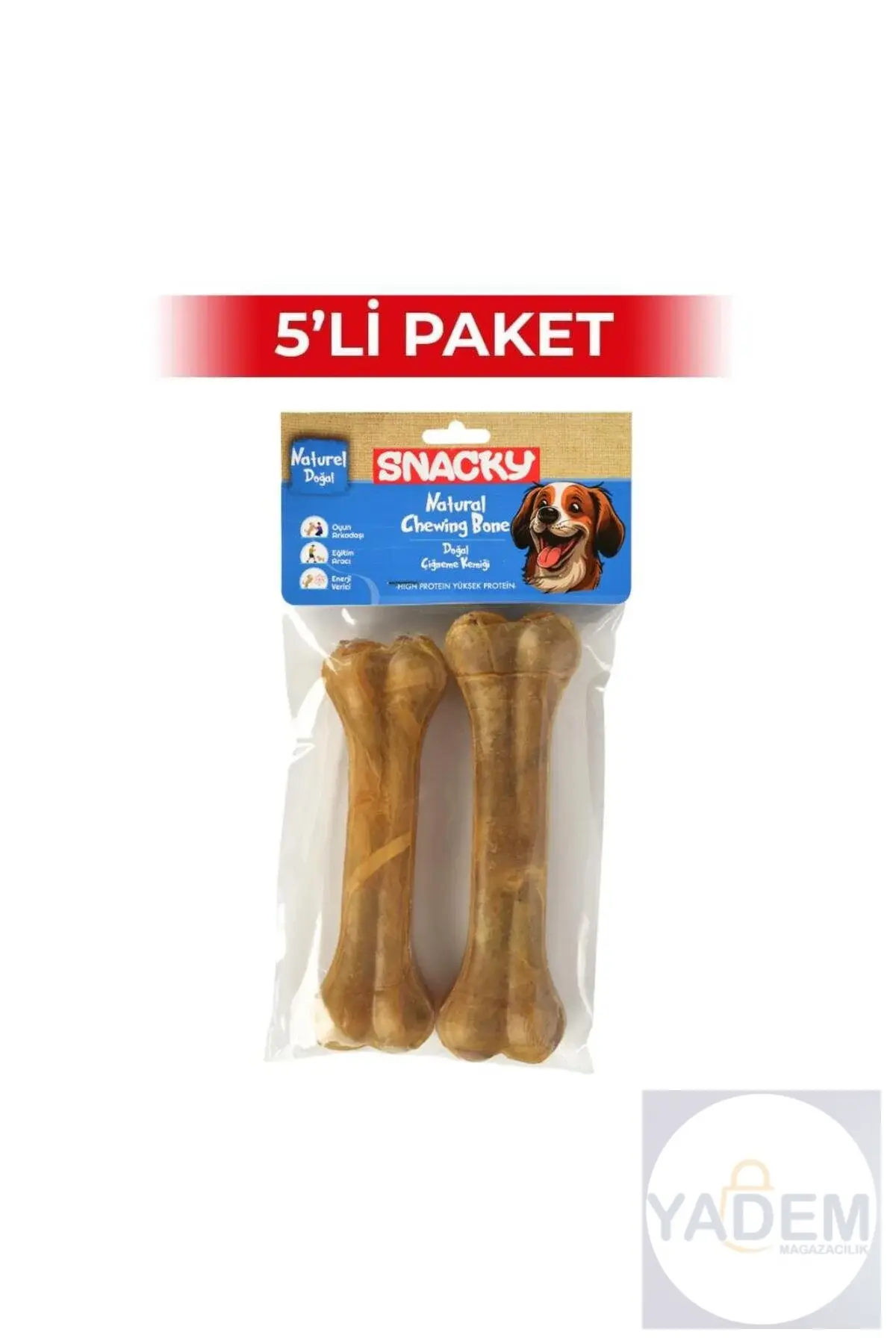 Natural Köpek Çiğneme Kemiği 15 cm 2'li 5 Paket