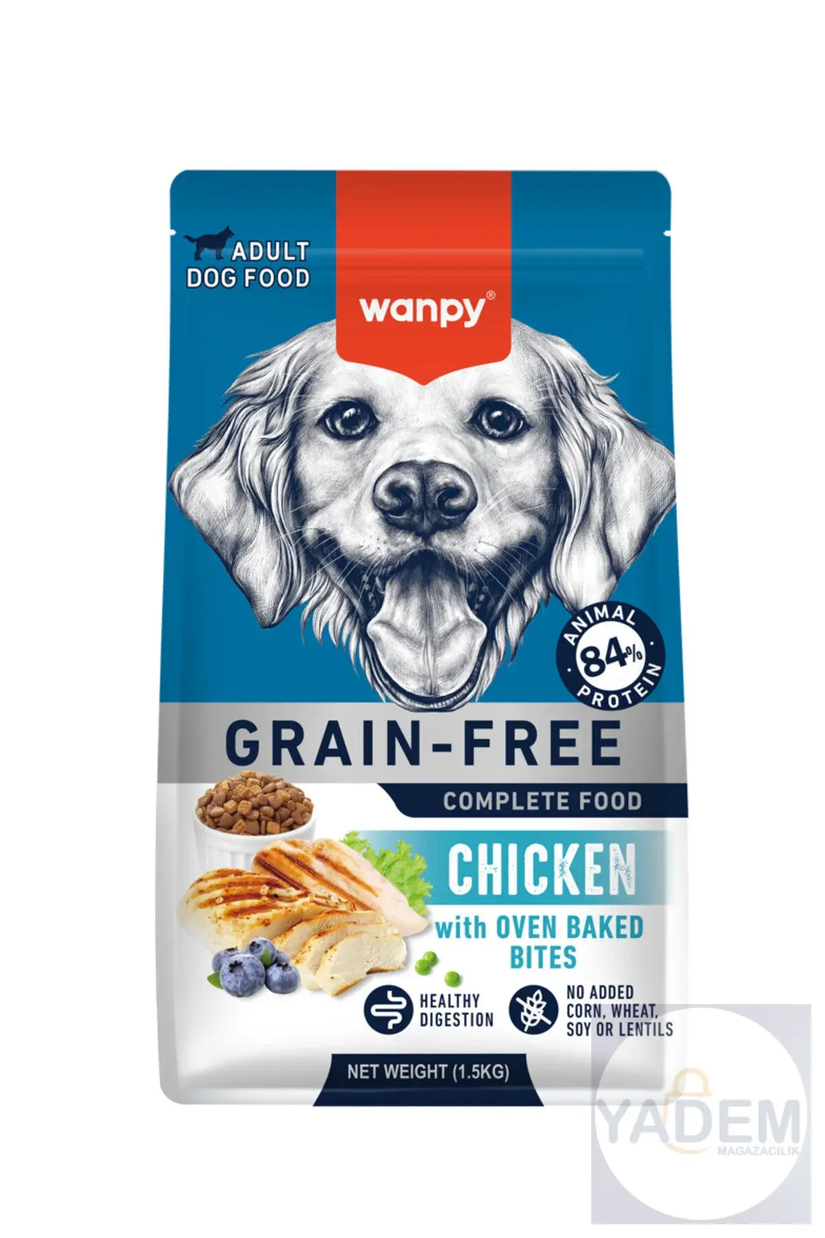 Tahılsız Tavuklu Yetişkin Köpek Maması 1,5 kg