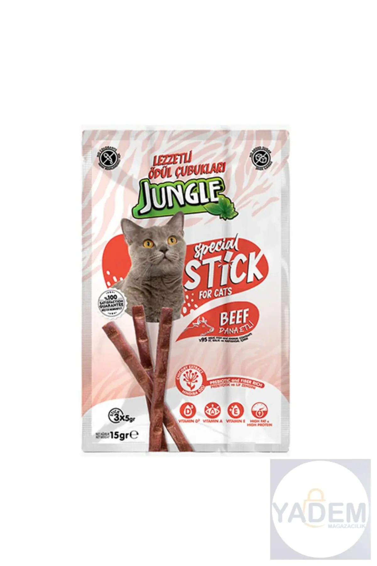 Sticks Dana Etli Kedi Ödül Çubuğu 3x5 Gr