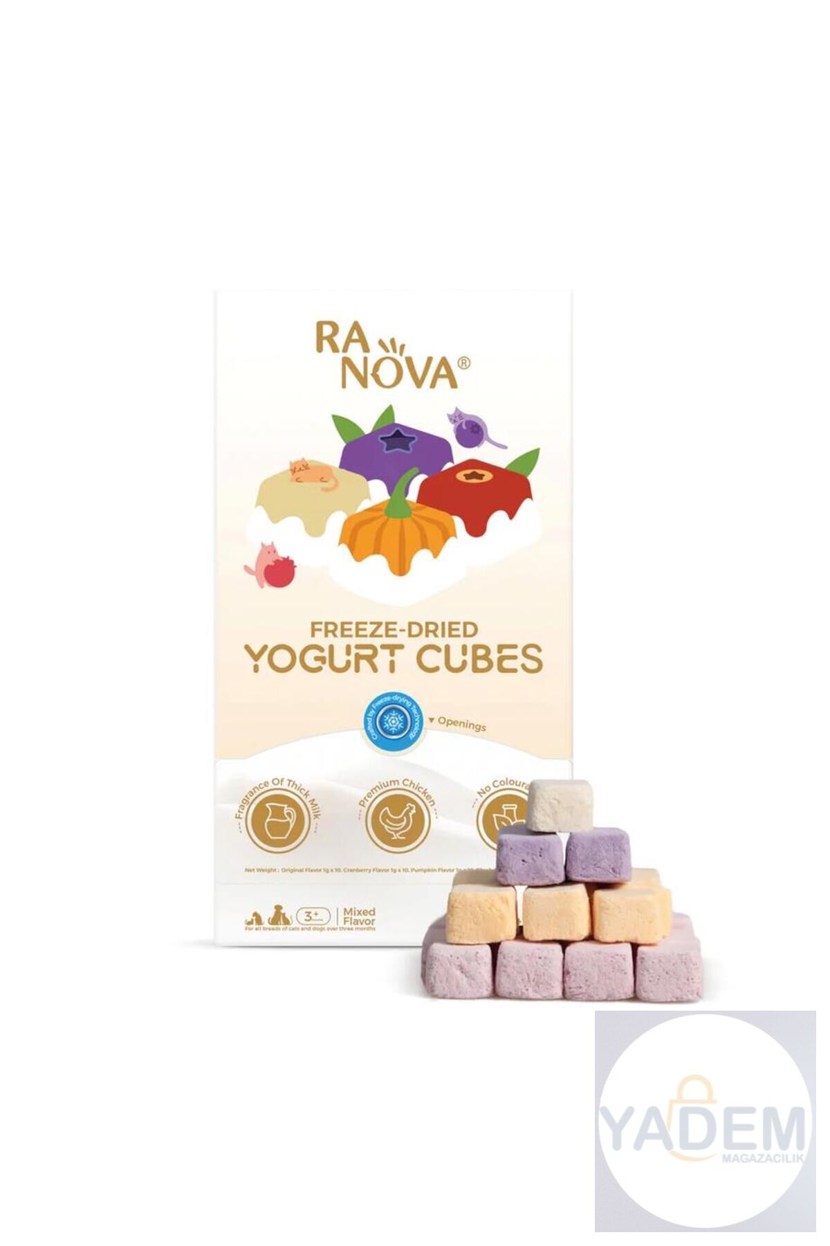 Kedi Ve Köpekler İçin Dondurularak Kurutulmuş Yoğurt Küpleri 1 Gr 40 Adet