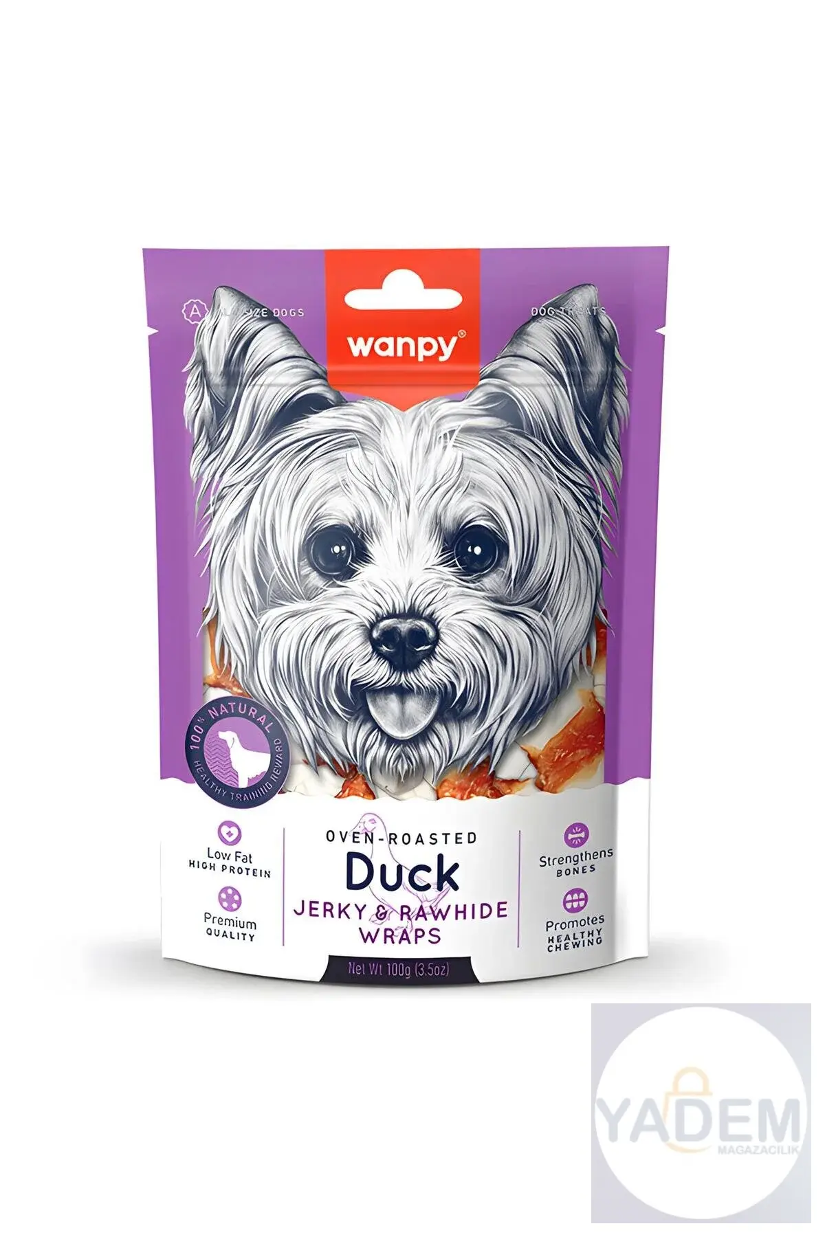 Deri Üzerine Ördek Sargılı Köpek Ödül Maması 100gr x 4 Adet