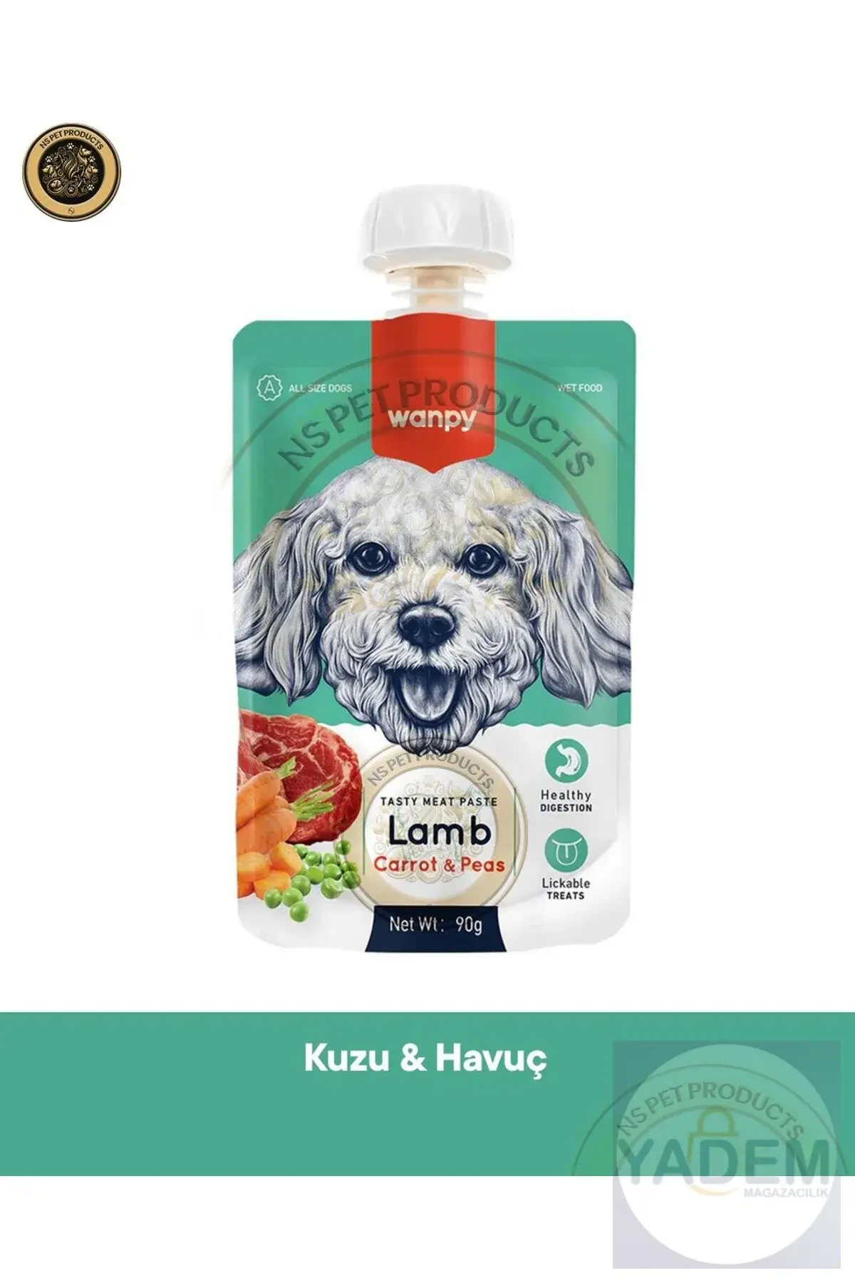 Taze Kuzulu&Havuçlu Köpek Et Ezmesi 90 gr