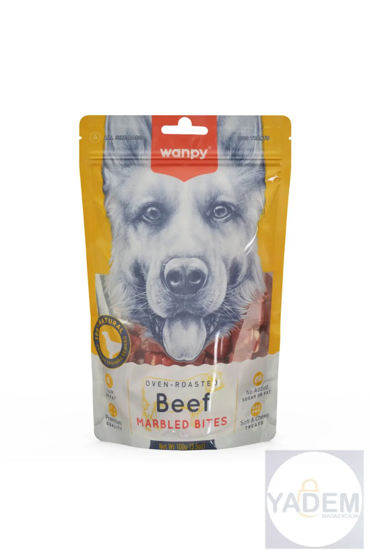 Oven Roasted Gerçek Biftek Dilim Yumuşak Köpek Ödülü 100 Gr