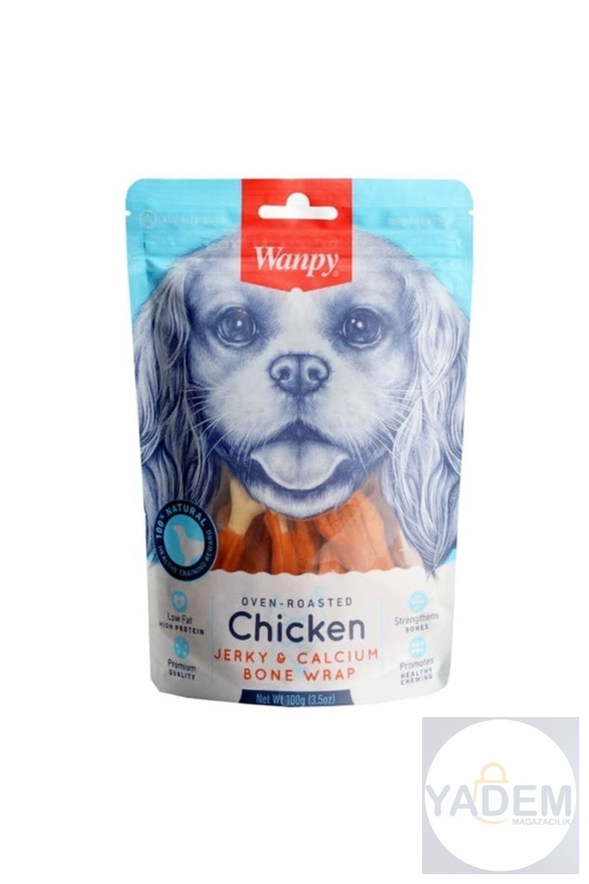 Oven Roasted Kalsiyumlu 100 Gr X 5 Paket Gerçek Tavuk Sargılı Köpek Ödül Maması