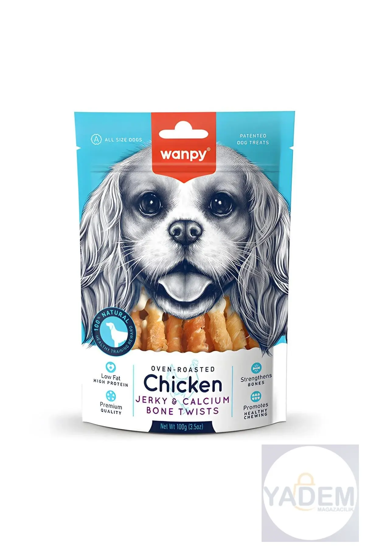 Kalsiyumlu Gerçek Tavuk 100 gr CE-16H Köpek Ödülü Skt:02/2026