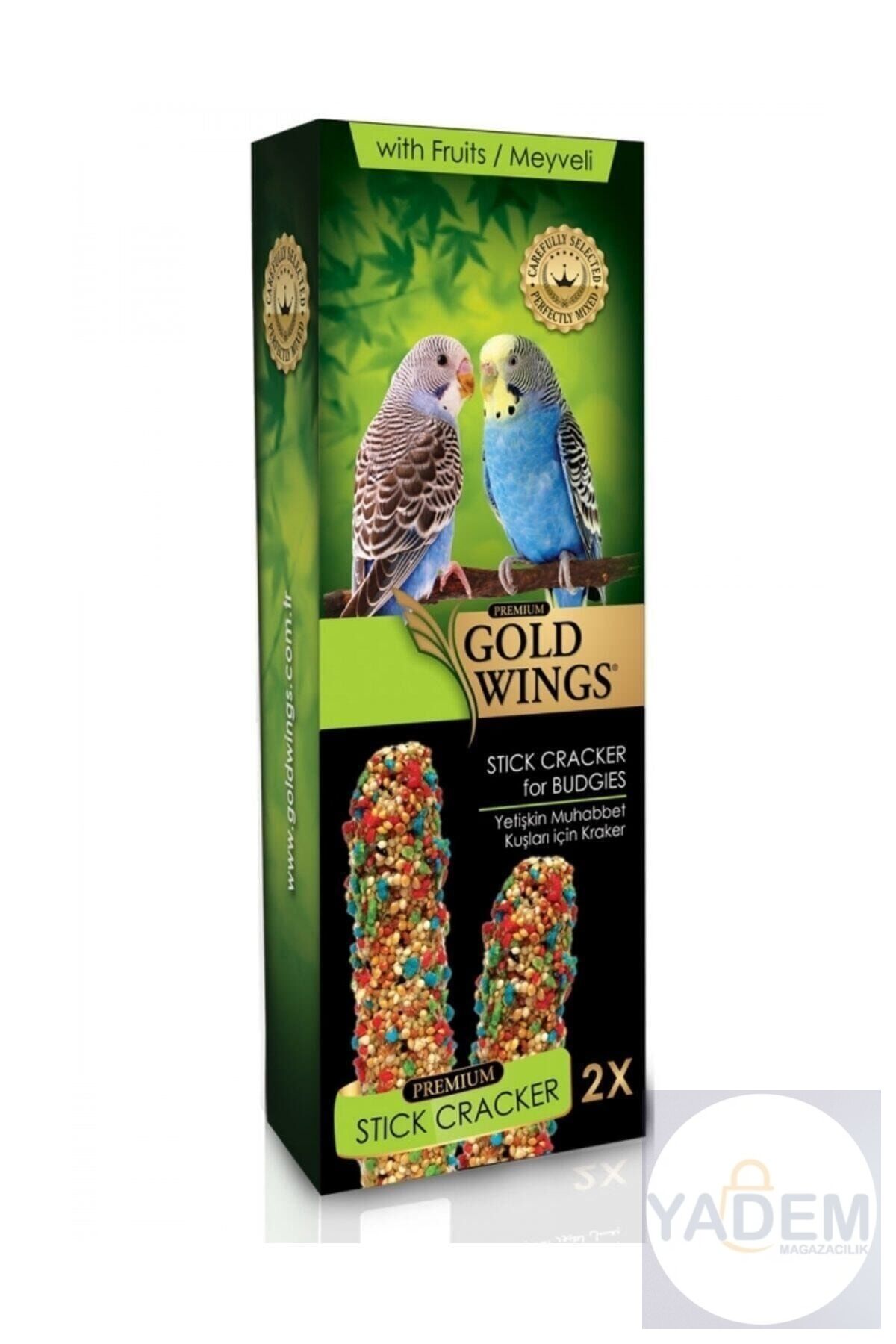 Premium Muhabbet Kuşları İçin Meyveli Kraker 2'li