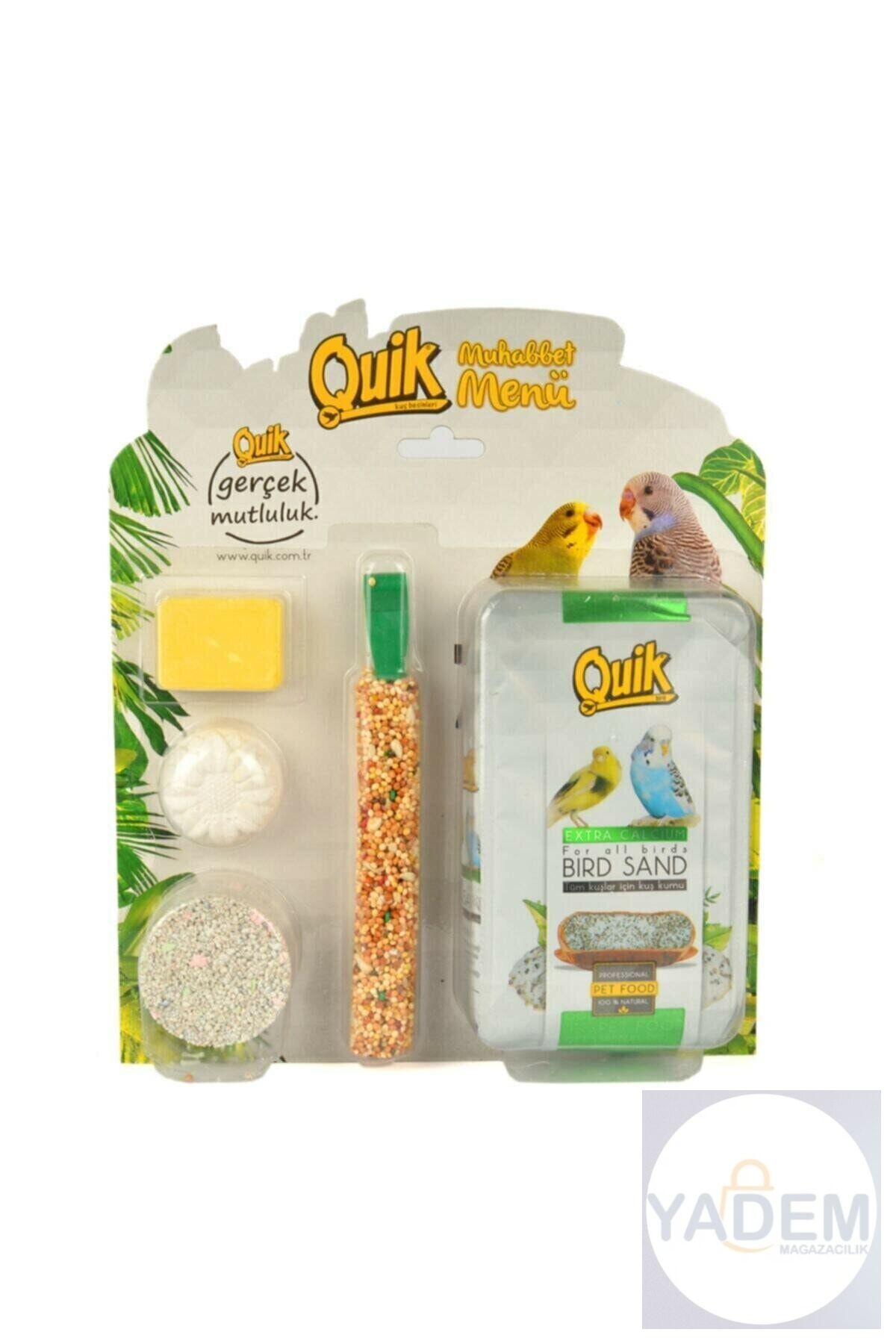 Muhabbet Kuşu Menü Kuş Kraker Gagataşı Ve Kum Seti (1PAKET)