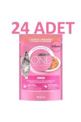 Yavru Kedi Maması Somon & Havuç 85G x 24 Adet