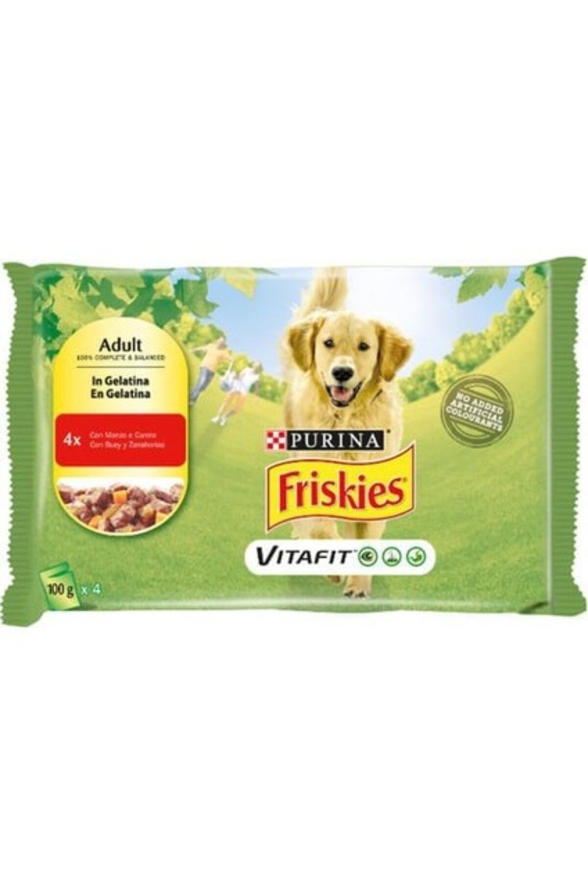 Adult Biftekli Pouch Yetişkin Köpek Konservesi 4x100 gr
