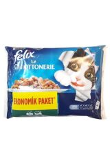 Somonlu Ton Balıklı Konserve Yetişkin Kedi Maması 10x4lü Paket Toplam 40 Adet Mama