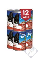 Felix Sığır Etli Ve Tavuklu Yetişkin Kedi Konservesi 400 Gr