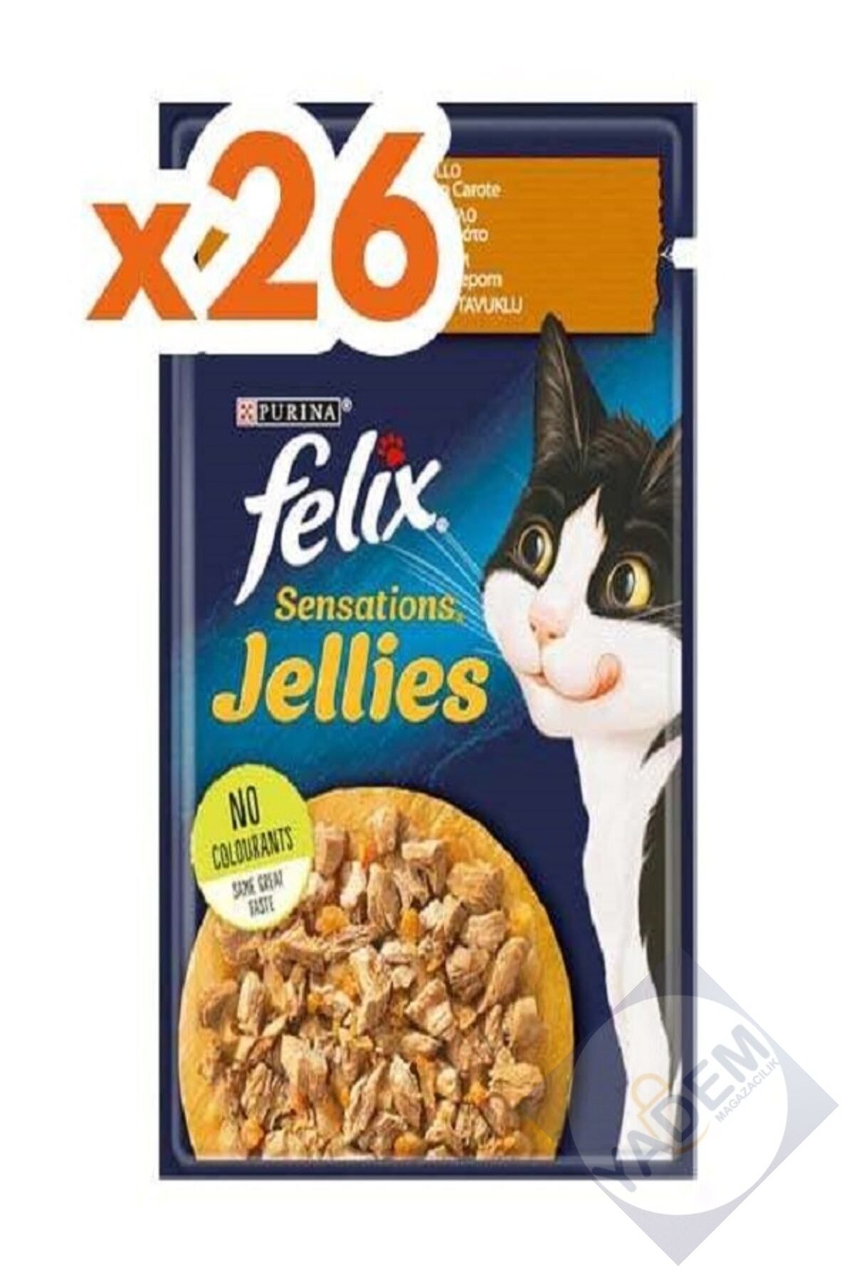 Sensations Tavuklu Ve Havuçlu Yetişkin Kedi Yaş Maması 26 X 85 gr