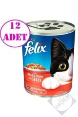 Sığır Etli Kedi Konservesi 400 Gr 12 Li Set