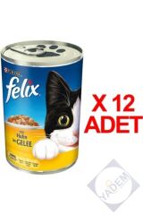Tavuklu Konserve Kedi Mamasi 400 Gr X 12 Adet