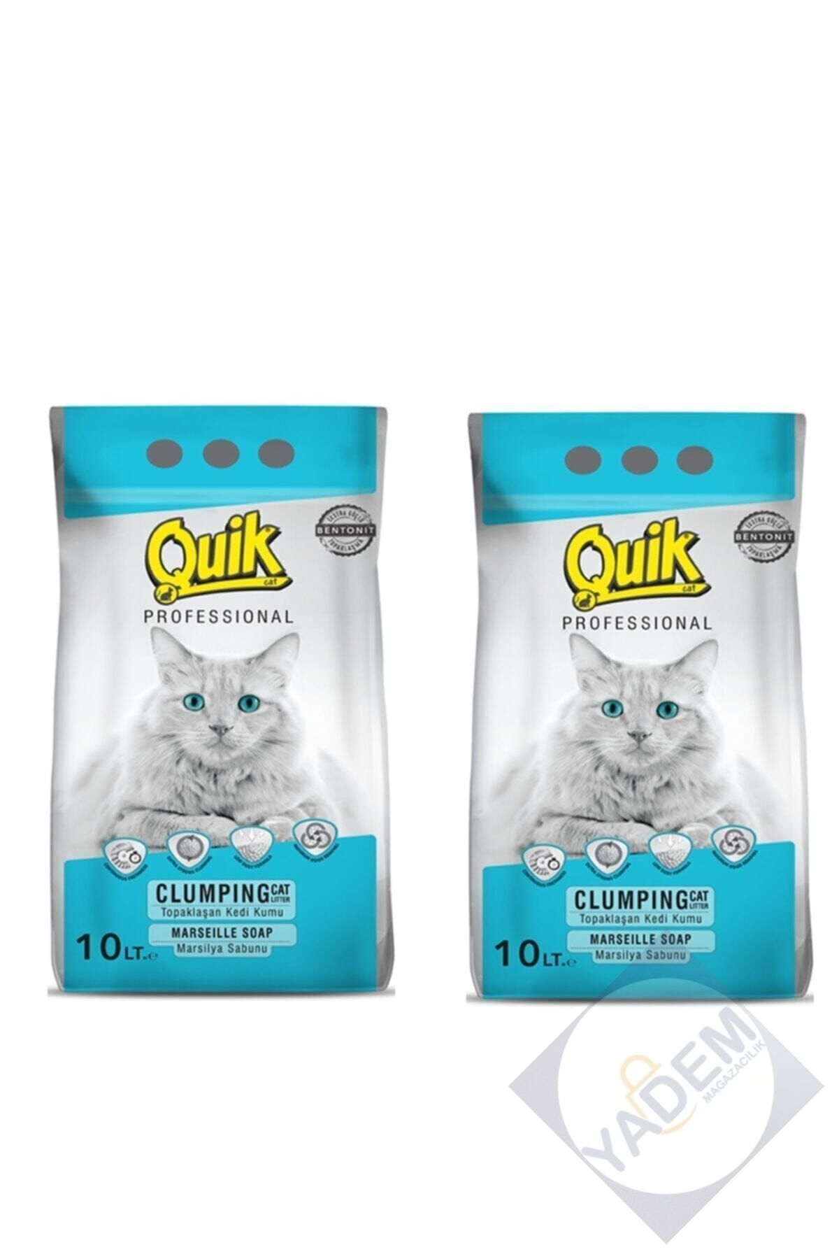 Kedi Kumu 10 Lt X 2 Adet Ince Taneli Topaklaşan Marsilya Sabunlu