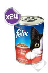 Purina  Sığır Etli Ve Tavuklu Kedi Konservesi 400 Gr X24