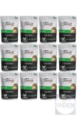 Tahılsız 85 gr Pouch Yetişkin Tavuklu Yaş Kedi Maması 12 Adet
