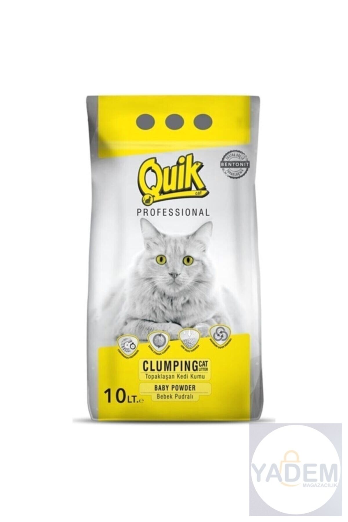 Kedi Kumu 10 Lt X 2 Adet Ince Taneli Topaklaşan Pudra Kokulu