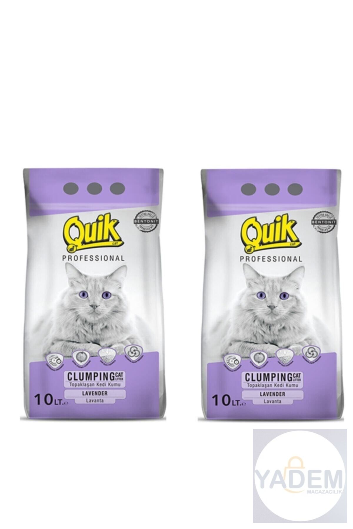 Kedi Kumu 10 Lt X 2 Adet Ince Taneli Topaklaşan Lavanta Kokulu