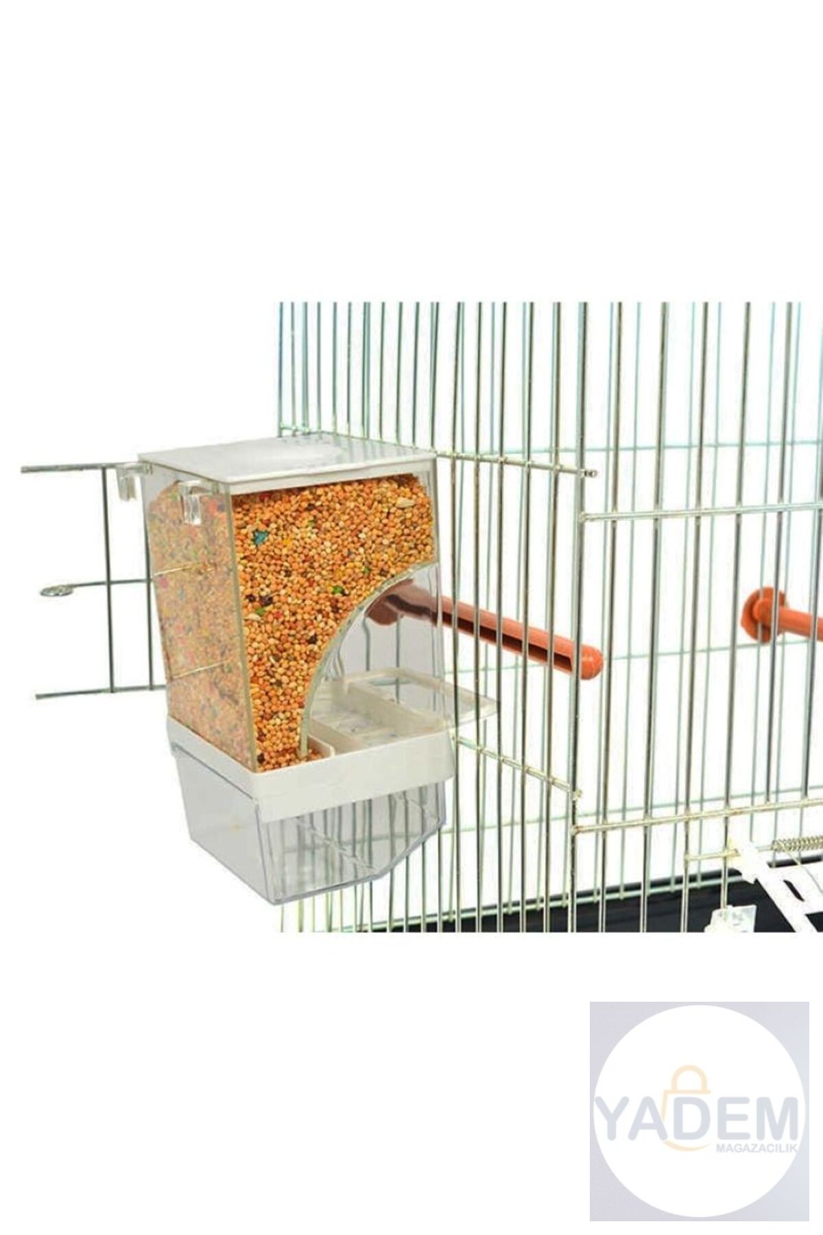 Muhabbet Kuşu Akıllı Yemlik Beyaz Renk